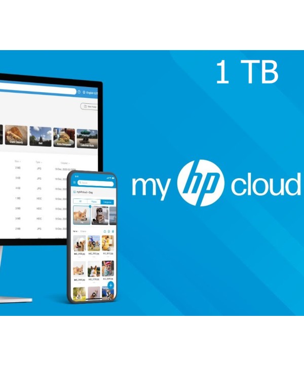 Hewlett Packard - myHPcloud Cloud Storage 1 TB NZ Key 